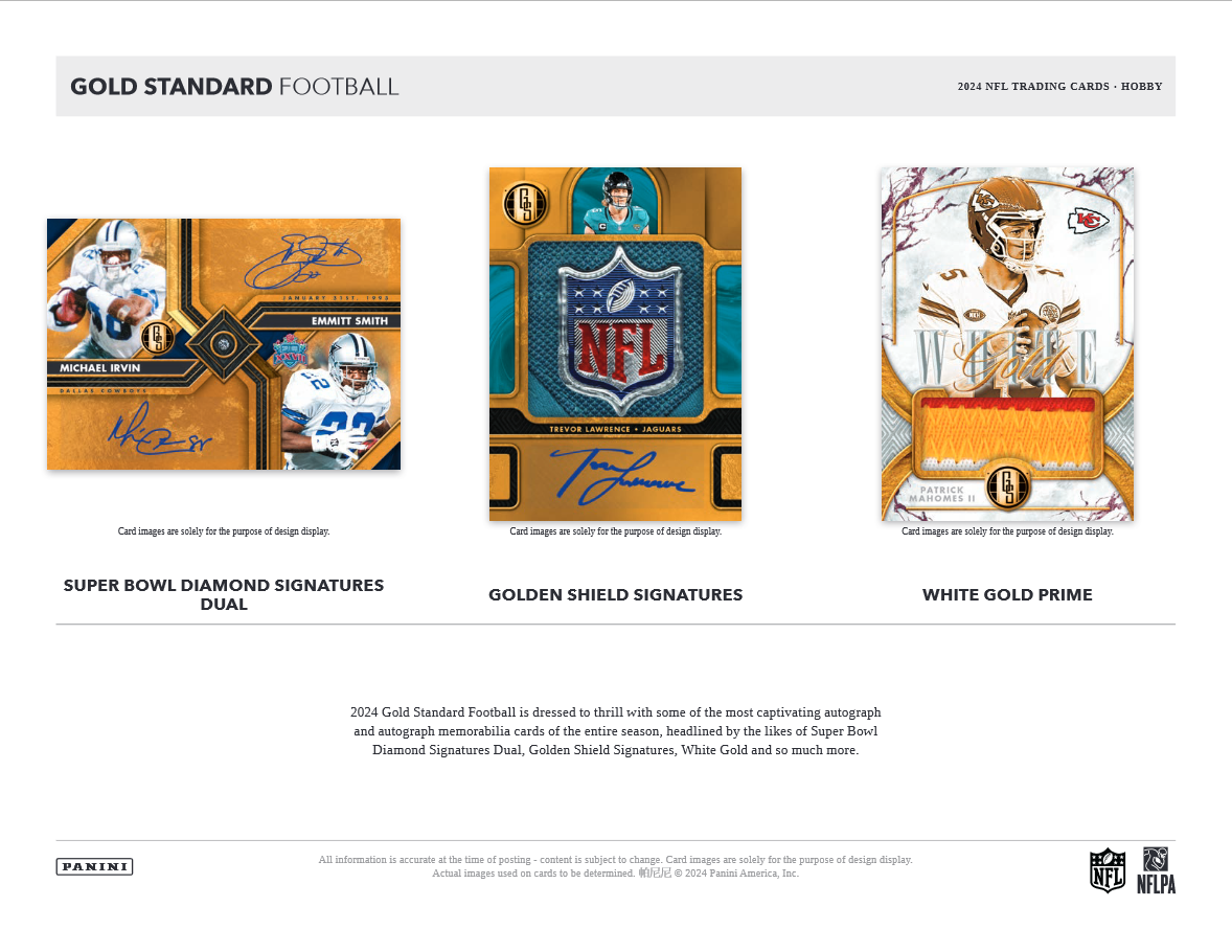 2024 Panini Gold Standard Football Hobby Box